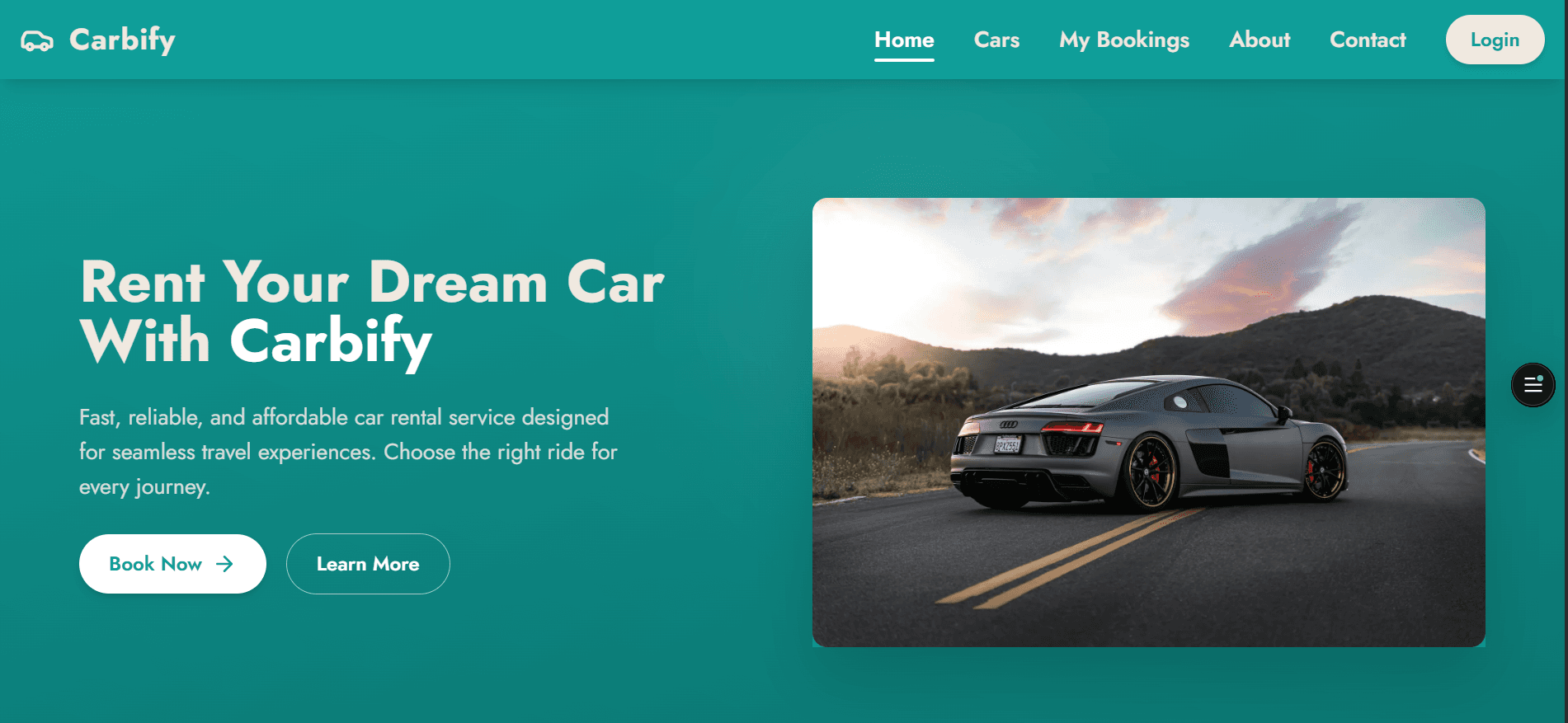 Carbify - Car Rental Platform screenshot