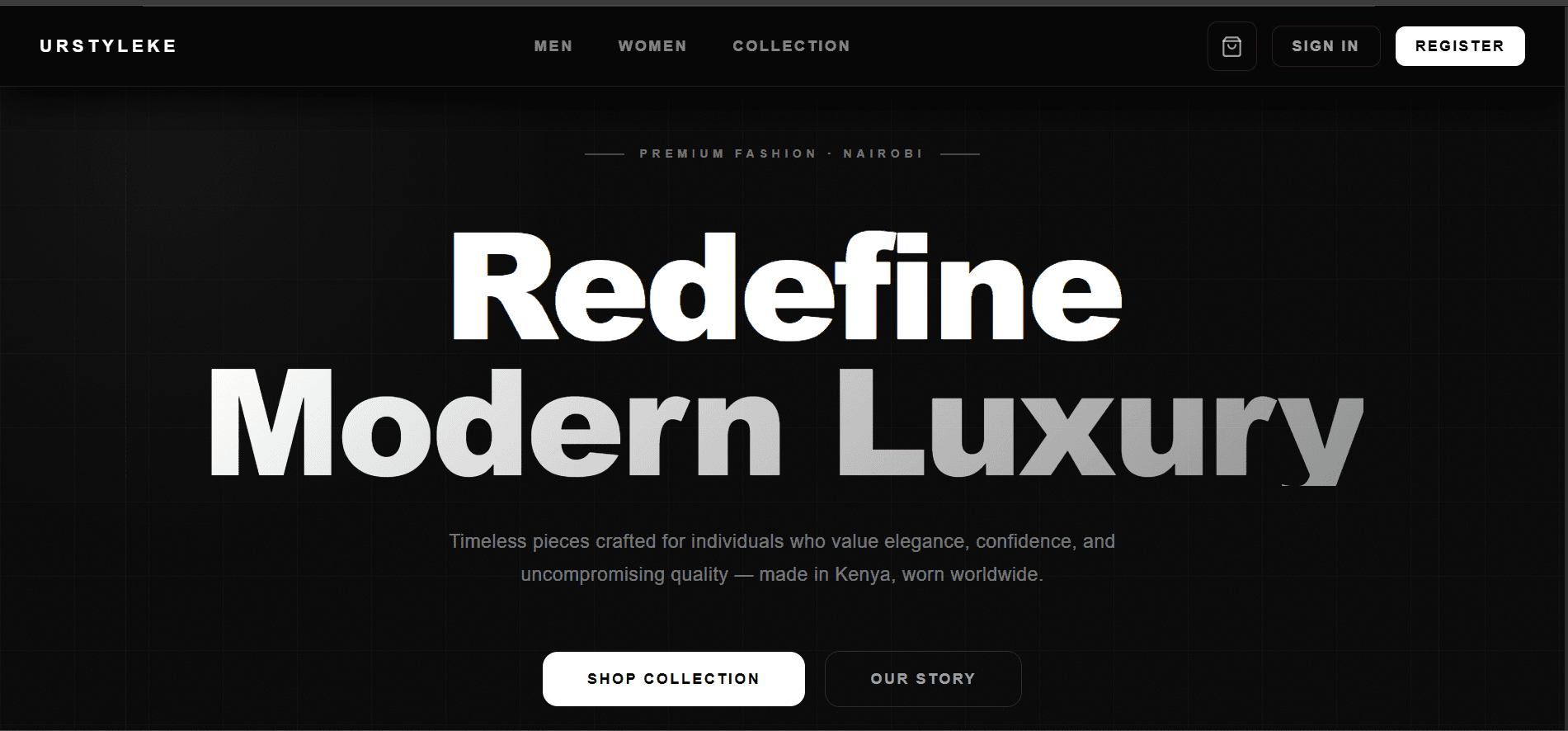 UrStyleKE E-Commerce Platform screenshot